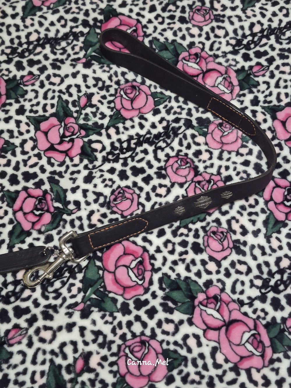 Vintage Harley-Davidson Black Leather Strap